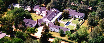 Aerial view of the cottage